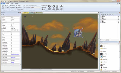 Screenshot of the application Construct 2 - #3