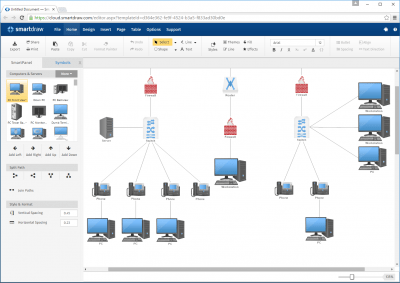 Screenshot of the application SmartDraw 2018 - #1