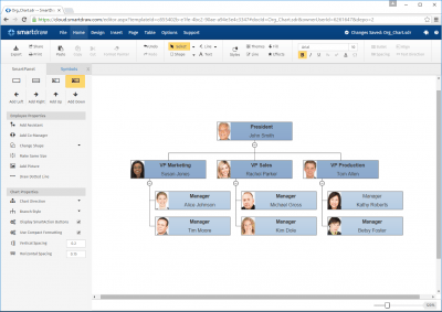 Screenshot of the application SmartDraw 2018 - #5