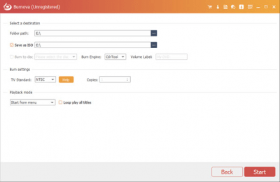 Screenshot of the application Aiseesoft Burnova - #4