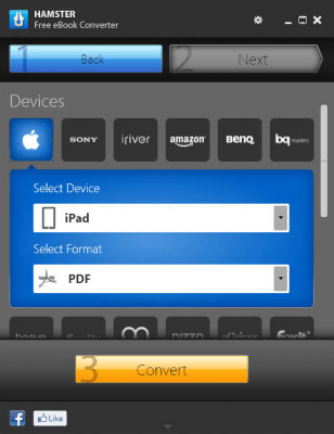 Screenshot of the application Free eBook Converter - #2