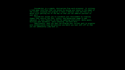 Screenshot of the application FocusWriter - #4