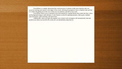 Screenshot of the application FocusWriter - #6