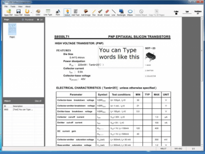 Screenshot of the application WinPDFEditor - #1