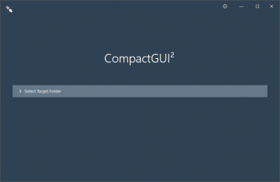 Screenshot of the application CompactGUI - #2