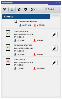 Screenshot of the application MyPublicWiFi - #4