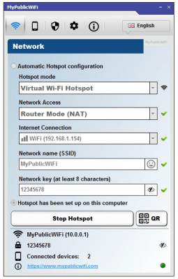 Screenshot of the application MyPublicWiFi - #5