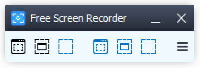 Screenshot of the application Free Screen Video Recorder - #1