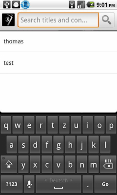 Screenshot of the application MobileKnox - #6
