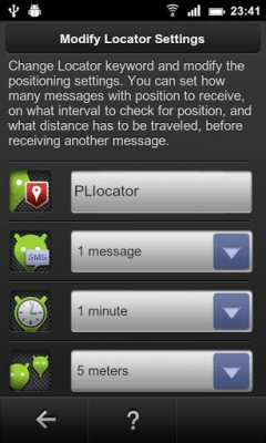 Screenshot of the application PhoneLocator - #2