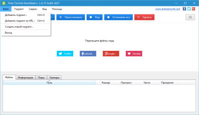 Screenshot of the application Free Torrent Download - #1