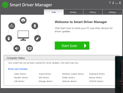 Screenshot of the application Smart Driver Manager - #1