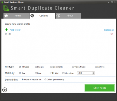 Screenshot of the application Smart Duplicate Cleaner - #2