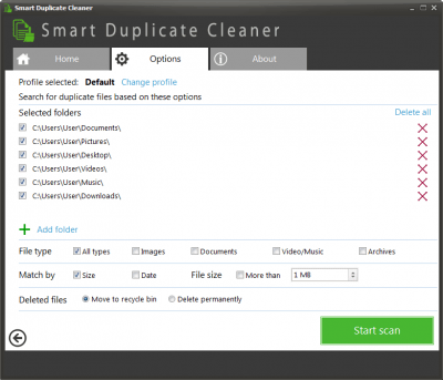 Screenshot of the application Smart Duplicate Cleaner - #3