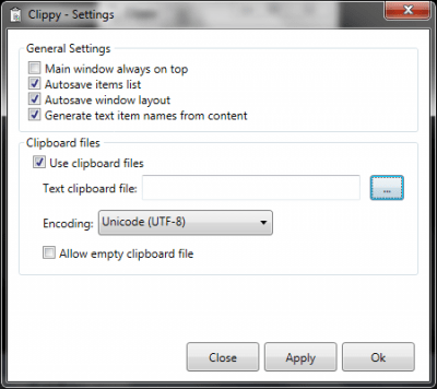 Screenshot of the application Clippy - #3
