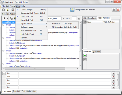 Screenshot of the application Easy XML Editor - #2