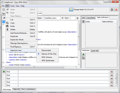 Screenshot of the application Easy XML Editor - #3