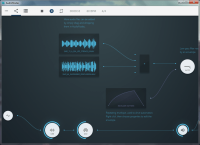 Screenshot of the application AudioNodes - #2