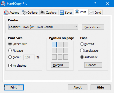 Screenshot of the application HardCopy Pro - #3