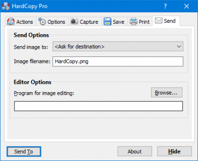 Screenshot of the application HardCopy Pro - #4