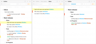 Screenshot of the application Moo.do - #3