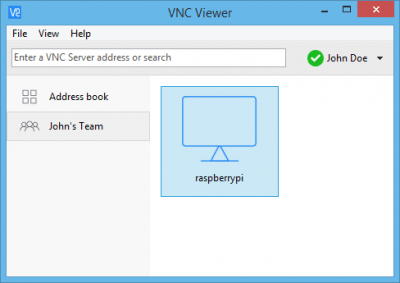 Screenshot of the application VNC Viewer - #2