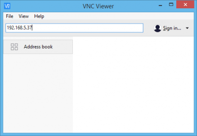 Screenshot of the application VNC Viewer - #3