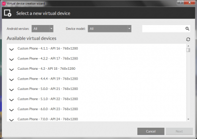 Screenshot of the application Genymotion - #3