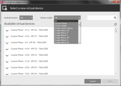 Screenshot of the application Genymotion - #4