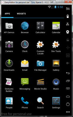 Screenshot of the application Genymotion - #6