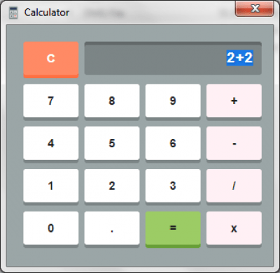 Screenshot of the application elcalc - #1