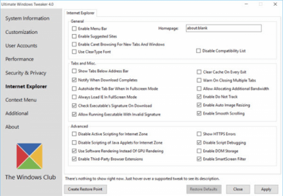 Screenshot of the application Ultimate Windows Tweaker - #8
