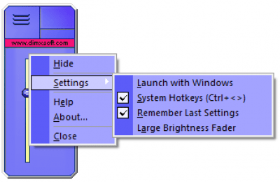 Screenshot of the application Desktop Lighter - #2