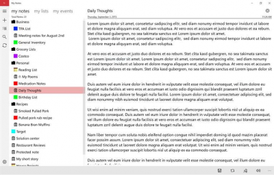 Screenshot of the application My Notes - #5