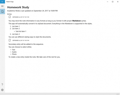 Screenshot of the application Note It! - #4