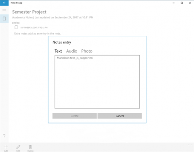 Screenshot of the application Note It! - #5