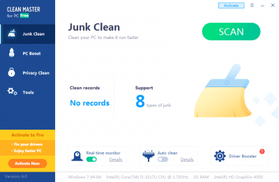 Screenshot of the application Clean Master - #1