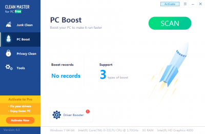 Screenshot of the application Clean Master - #3
