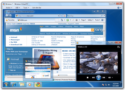 Screenshot of the application Windows Virtual PC - #3