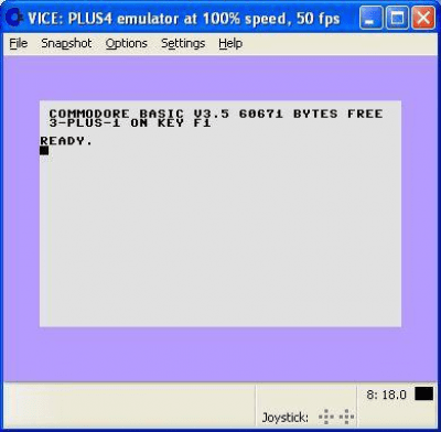 Screenshot of the application VICE - #4