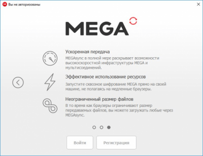Screenshot of the application MEGAsync - #3