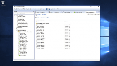 Screenshot of the application VMware Workstation Pro - #1