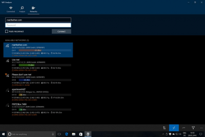Screenshot of the application WiFi Analyzer - #5