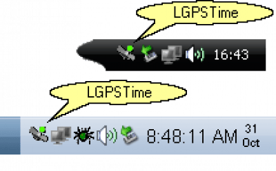 Screenshot of the application LGPSTime - #6