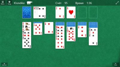 Screenshot of the application Microsoft Solitaire Collection - #2