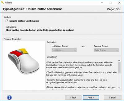 Screenshot of the application Just Gestures - #5