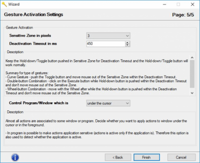 Screenshot of the application Just Gestures - #7