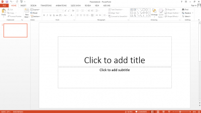 Screenshot of the application Microsoft PowerPoint - #1