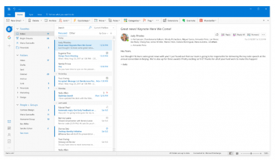 Screenshot of the application Microsoft Outlook - #1