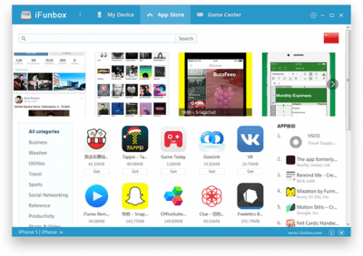 Screenshot of the application iFunbox - #1